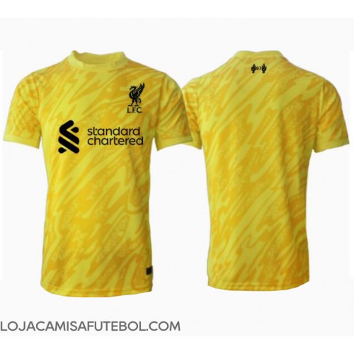 Camisa de Futebol Liverpool Goleiro Equipamento Alternativo 2024-25 Manga Curta